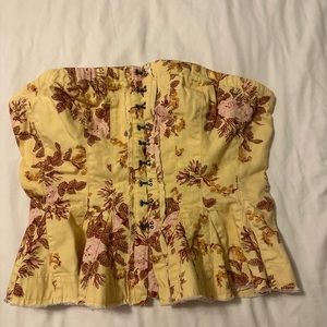 Free People strapless top
